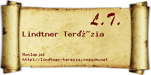 Lindtner Terézia névjegykártya